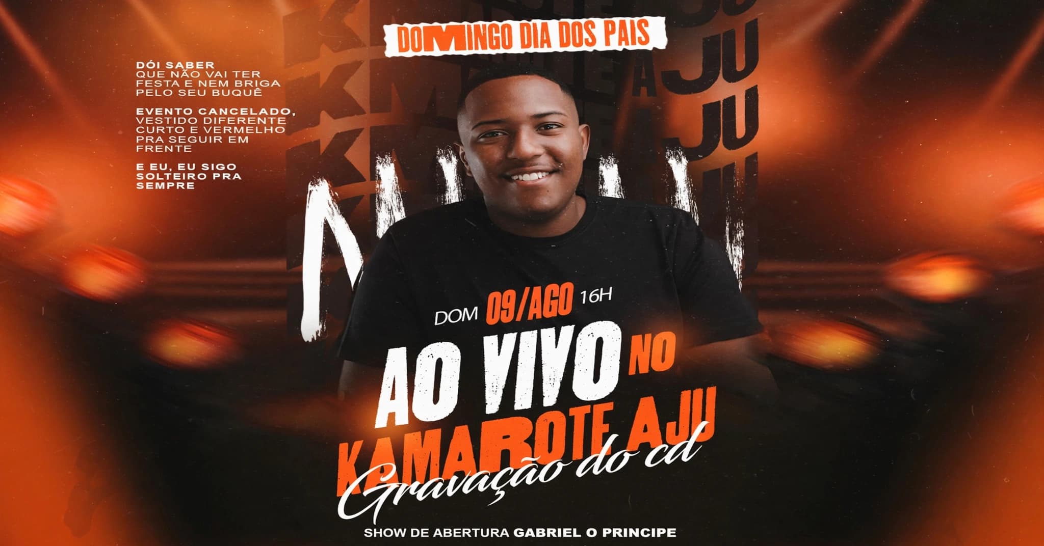 Flyer do evento Henrique Show - Ao Vivo no Kamarote